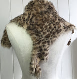 Owen Barry Sheepskin Collar Leopard Print