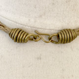 Kenyan Necklace Cord & Bone Tassel