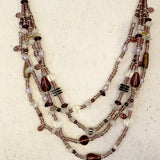 Kenyan Necklace Unusual Purple Bead