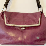 Owen Barry Heliotrope Leather Handbag Sample Second