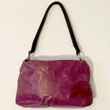 Owen Barry Heliotrope Leather Handbag Sample Second