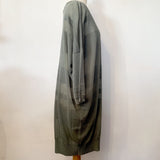 Bohemia Fine Knit Striped Grey/Green Longline Jumper