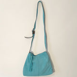 Owen Barry Crossbody Bag Turquoise Suede Sample