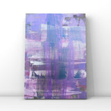 Modern Tartan Lilac- Original Set of 3 Acrylic Abstract Art On Canvas